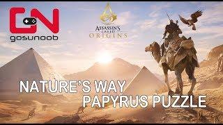 Assassin's Creed Origins Nature's Way Papyrus Puzzle