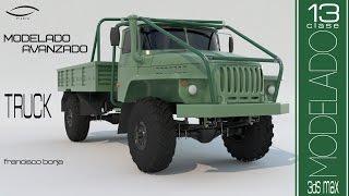 3ds max tutorial Modelado de Camion - modeling a Truck PARTE 13