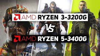 AMD Ryzen 3-3200G VS AMD Ryzen 5-3400G 2021! - Gaming Performance Comparison!