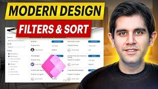 Design Modern Filter UI in Power Apps | How to Search, Filter & Sort!