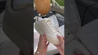 Chloe Lauren white leather sneakers unpacking  #shorts