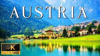 FLYING OVER AUSTRIA (4K UHD) - Relaxing Music With Beautiful Natural Landscape (4K Video Ultra HD)
