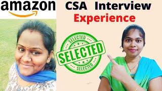 amazon interview experience | amazon csa | amazon interview tips | amazon jobs | sravanthikrishna