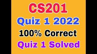 CS201 quiz 1 fall 2022|cs201quiz 1 2022|CS201 QUIZ 1 fall 2022|cs201 quiz 1 Solution 2022#cs201