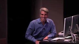 The nervous Craig Federighi's "Back to the Mac" presentation for Apple