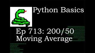 Python Basics Tutorial How to Find 200 and 50 Day Moving Averages With Pandas Rolling Method