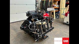 Original Heidelberg T Platen letterpress printing machine for sale   Gab Supplies Ltd   1958