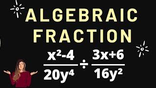 HOW TO SIMPLIFYING ALGEBRAIC FRACTION || MATH WITH NOOR || MATHEMATIC TRICKS || #EDUCATION #MATH