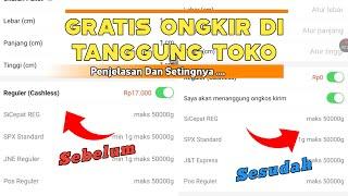 MudahCara Setting ONGKOS KIRIM DI TANGGUNG TOKO/ PENJUAL Di Shopee