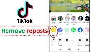How to remove Reposted videos on TikTok