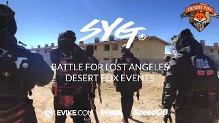 SYG goes "MILSIM" on a Abandoned Military Base | Desert Fox Airsoft Events:  Battle for Lost Angeles