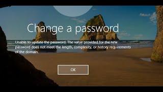 Unable to update the password. ? How to Fix it