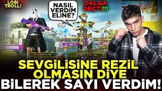 SEVGİLİSİNE REZİL OLMASIN DİYE SAYI VERDİM, DALGA GEÇTİ ! / PUBG MOBİLE LOBİ TROLL