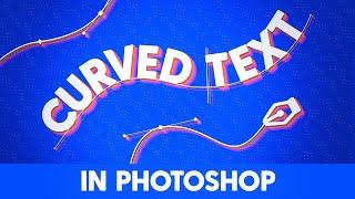 Wrap TEXT Into CIRCLES & CURVED SHAPES  (in Photoshop!)