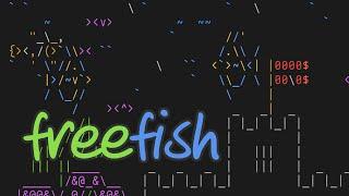 freefish, ASCII fish tank