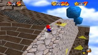 Super Mario 64 Walkthrough - Course 2 - Whomp's Fortress