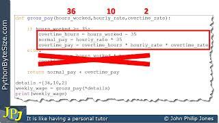 Examining a Python Program that Unpacks a List Argument