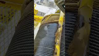 Crane cable maintenance process