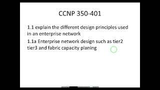 CCNP 1.1.a Enterprise network design such as Tier 2, Tier 3, and Fabric Capacity planning  350-401