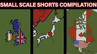 Minecraft Small Scale World Flag Map Shorts Compilation