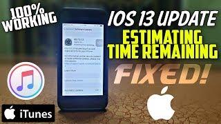 Fix for iOS 13 Update Stuck on Estimating Time Remaining | 100% Working | iTunes Update Trick