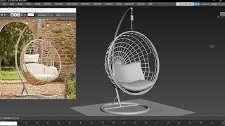 How to 3D Model a Stylish Swing Chair from Scratch in 3ds Max – Step-by-Step Tutorial!