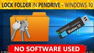 How to Password Lock a Folder in USB Pendrive Without any Software