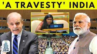 'A Travesty' India's Savage Takedown Of Pakistan PM At UN I Kashmir I Shahbaz Sharif | IDNews