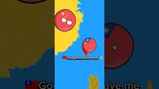 Taiwan vs china who is stronger  #countryballs #countryballs #mapper #mapper