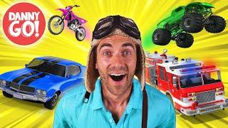 "Drive Drive!" Vehicle Dance Song   | Cars, Trucks, Motorcycles | Danny Go! Songs for Kids