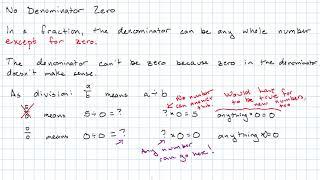 No Denominator Zero