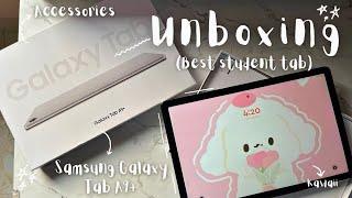 Unboxing Samsung Galaxy tab a9+️accessories🪻| Budget friendly best student tab