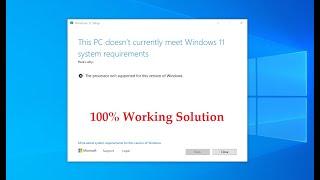100% | Fixing Processor isn't Supported For This Version of Windows | (Simple & Easy) | GSM Pakistan
