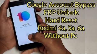 Redmi 4a frp bypass without Pc 2022 /2023 | Redmi 4a gmail account how to remove