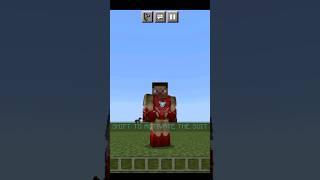 Iron Man mod in minecraft pocket edition #shorts #ytshorts #minecraft