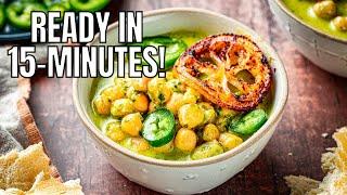 Pesto Chickpeas (Healthy Chickpea Recipe)