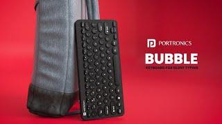 Portronics Bubble Wireless Keyboard | 78 Noiseless Keys | Pair Upto 3 Devices Simultaneously