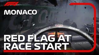 Huge Crash At The Race Start | 2024 Monaco Grand Prix
