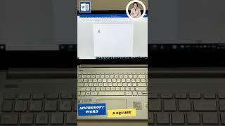 How to type Square in Microsoft Word?