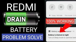 REDMI 5A BATTERY DRAINING PROBLEM SOLVED 100% WORKING ANY REDMI BATTERY TIPS BATTERY ISSUE FIX DRAIN