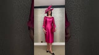 Fely Campo Fuchsia Dress Mother of the Bride & Groom