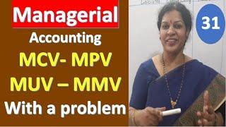 31. Material Cost - Material Price - Material Usage & Material Mix Variance Problem With Solution