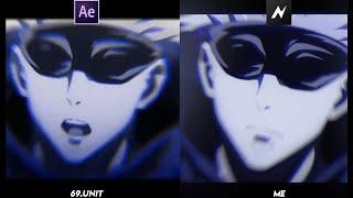 AFTER EFFECTS vs NODE VIDEO Jujutsu kaisen GOJO Anime Edit