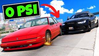 Police Chases with FLAT TIRES is Amazing in BeamNG Drive Mods!