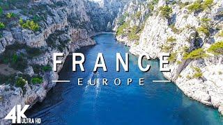 FLYING OVER FRANCE (4K UHD) - Relaxing Music Along With Beautiful Nature Videos - 4K Video HD