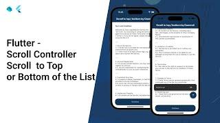Flutter - Scroll Controller | Scroll  to Top or Bottom of the List