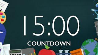 15 Minute Back to School Timer with Music and Alarm ⏰