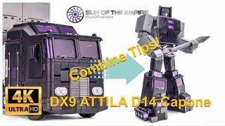 DX9 ATTILA D14 Capone Q.Review 150B Motormaster installation! Transform from Robot to Truck!