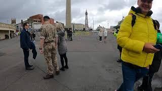 behind the scenes look at armed forces parade in blackpool