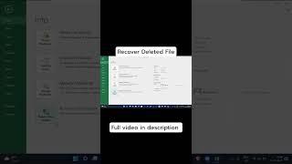 Recover deleted file